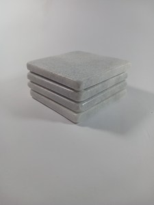 Sous-verres en marbre noir flammé, imperméables, grand format, 6 pièces, pour usage intérieur en appartement - Product Image 3