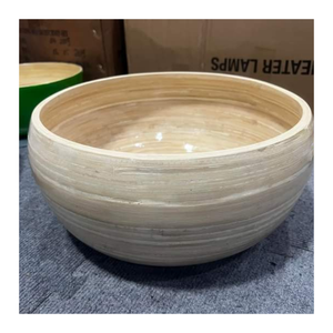 Bol en bambou fait main Vietnam Premium Eco Friendly Bol en bambou naturel Usine directe en vrac Vente en gros Exportation - Product Image 6