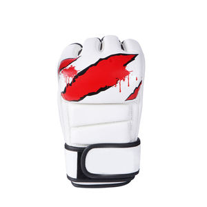 Gants d'entraînement de boxe et de MMA en cuir de vachette à demi-doigts pour hommes - Product Image 3