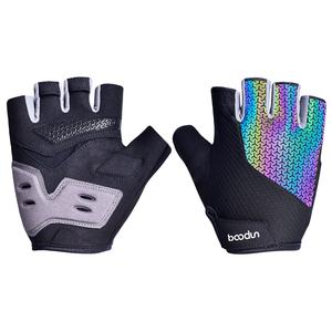Gants de vélo demi-doigts, anti-chocs, respirants, pour homme et femme, fabrication de qualité supérieure au Pakistan. - Product Image 5