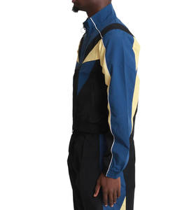 Veste coupe-vent sur mesure de couleur unie pour homme, couleurs contrastées, légère, anti-plis, vêtement d'extérieur tendance - Product Image 4