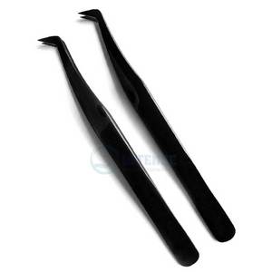 Volume en acier inoxydable de qualité supérieure Pince à épiler à 75 degrés Outil d'extension de cils professionnel pour maquilleurs et salons - Product Image 6