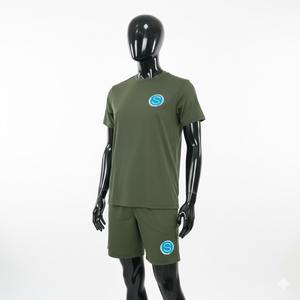 New Men's Casual Thin Suit Summer Loose Large 2-Piece <b>Set</b> Quick Dry <b>Short</b> Sleeve Solid Knitted <b>Shirt</b> <b>Shorts</b> - Product Image 4