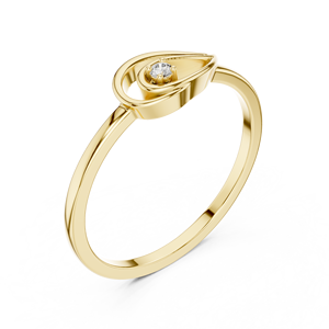 18K Customized Name <b>Initial</b> <b>Ring</b> in Silver or Gold - Product Image 6