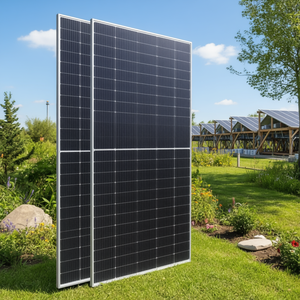 Panneau solaire 100W - Panneau solaire bifacial mono PERC de type P pour extérieur avec cadre argenté (Palette de 36) - Product Image 3
