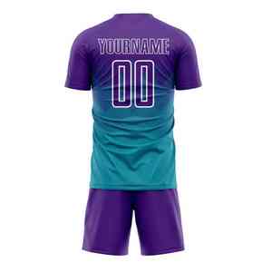 100% maillot de football en polyester maillot de football uniforme meilleure équipe d'entraînement Kits de football uniforme de football léger de haute marque - Product Image 5