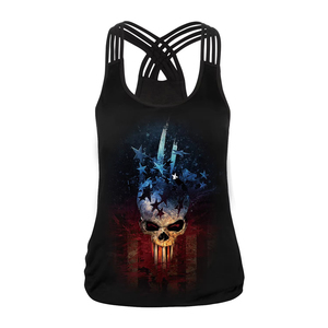 Camiseta sin mangas para mujer, 100% algodón, tejido ecológico, transpirable, de secado rápido, cuello alto, OEM, la más vendida, novedad de fábrica - Product Image 3