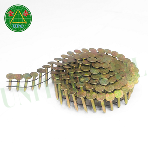 Revêtement jaune 1-1/4 pouces bobine clous de toiture 7200 pièces anneau/tige lisse meilleur prix de l'usine du Vietnam pour les projets de toiture - Product Image 5