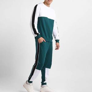 Conjunto Deportivo Informal de Invierno para Hombre, de Secado Rápido, Ecológico, de Algodón, con Estampado Sólido y Contraste de Color - Product Image 2