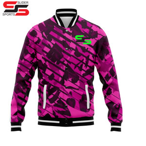 Mode Vestes Doublure Matelassée Personnalisé Chenille Patchs Letterman College Hommes Bomber Baseball Coupe-Vent Laine Varsity Veste - Product Image 1