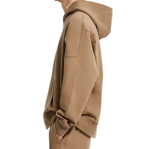 Sudadera con capucha de hombro caído para hombre de alta calidad, ropa de calle gruesa de felpa francesa, jersey de peso pesado para estampado Puff, capucha de gran tamaño XL - Product Image 3