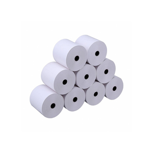 Meilleure qualité rouleau de papier thermique Jumbo 636mm étiquette thermique directe 55gsm 65gsm semi-brillant Double couche haute quantité caisse enregistreuse - Product Image 5