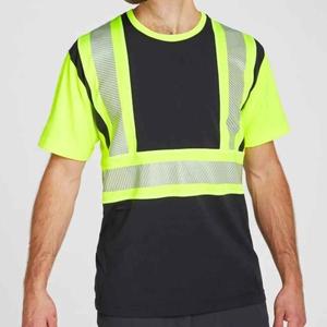 Venta al por mayor de camisetas de seguridad de secado rápido para hombres, logotipo personalizado y tamaño bajo MOQ, camisetas de seguridad - Product Image 3