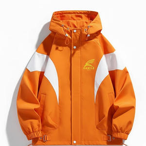 Veste Softshell d'hiver unisexe pour sports de plein air, capuche, toile imperméable, polaire, fermeture éclair, motif imprimé décontracté, imperméable - Product Image 4