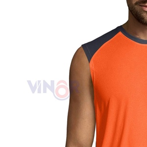 <b>Men's</b> High Quality Custom Sleeveless Athletic Workout Vest High Travel <b>Muscle</b> 100% Cotton Breathable <b>Men</b> Tank <b>Top</b> With Oem - Product Image 5