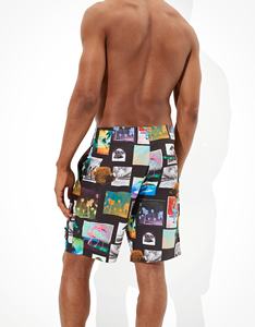 Shorts d'été 100 % polyester anti-plis pour hommes, style urbain, décontracté, pour la natation, écologique, service OEM - Product Image 6