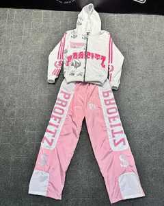 เสื้อมีฮู้ด Y2K ผ้าฝ้าย100% สำหรับผู้ชายเสื้อผ้าฤดูหนาวแบบถักลาย GSM เฟรนช์เทอร์รี่450โลโก้ตามสั่ง - Product Image 2