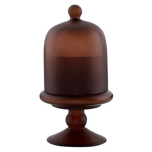 Cloche à bougie en verre noir moderne avec support, dôme de présentation de bougie de luxe pour la décoration de la maison - Product Image 4