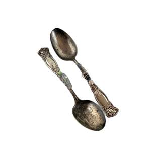 Juego de cubiertos personalizados de fábrica más vendidos, juego de utensilios para servir de Metal de acero inoxidable de estilo Vintage con mango de diseño esmaltado - Product Image 6