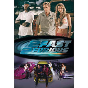 Diseño de póster de Fast and the Furious 2, tarjeta postal llamativa - Product Image 1