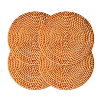 Assiette de présentation décorative en rotin naturel pour rehausser la table – Fabricant en gros proposant des produits écologiques faits à la main