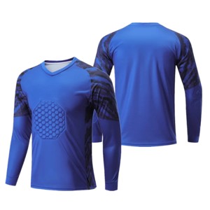 Xu hướng thủ môn bóng đá Jersey người đàn ông thủ môn bóng đá Áo sơ mi dài tay áo xốp bảo vệ thủ môn hàng đầu <span class=keywords><strong>GK</strong></span> đồng phục - Product Image 3