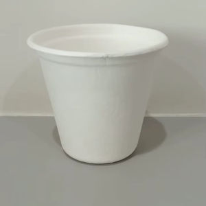 Taza de fibra vegetal biodegradable para té, café y jugo, taza natural sostenible para cafés y camiones de comida, bebidas frías - Product Image 1