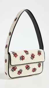 Embroidered Seed Bead Coin <b>Pouch</b> with <b>Belted</b> Strap Handmade Lightweight Customizable Square Shape Custom Logo - Product Image 3