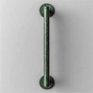 Aura Grip Poignée de porte Bar de luxe Vintage en laiton massif Poignée de porte antique avec gravure florale élégante pour décoration intérieure classique - Product Image 6