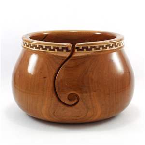 Organizador de hilo de madera multicolor de diseño superior, tazón de hilo de mesa decorativo de forma redonda grande, tazón de hilo artesanal de artesanos indios - Product Image 2