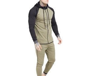 Nouveauté Survêtement de jogging décontracté à fermeture éclair complète pour hommes ensemble de pantalons en polaire pour hommes fermeture éclair à manches longues écologique pour l'hiver - Product Image 2