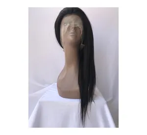 Đơn giản và thuận tiện 22 ''inch lớp biểu bì phù hợp nguyên Trinh Nữ tóc Ấn Độ Brazil tóc mượt thẳng đầy đủ ren tóc con người tóc giả của