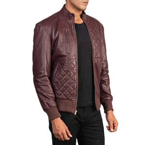 Chaqueta Profesional 100% Cuero para Hombre, Nueva, Elegante, con Cuello Alto y Mangas Completas, Estilo Urbano para Invierno, en Oferta - Product Image 4