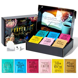 Set <span class=keywords><strong>de</strong></span> Regalo <span class=keywords><strong>de</strong></span> Té Gourmet con Afirmaciones Cristianas y Versículos Bíblicos <span class=keywords><strong>de</strong></span> <span class=keywords><strong>Salmos</strong></span>, Incluye 6 Sabores <span class=keywords><strong>de</strong></span> Té - Product Image 1