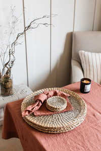 ชุดผักตบชวา2ชิ้นจานรองแก้วเป็นมิตรต่อสิ่งแวดล้อมสินค้าผลิตจากเวียดนามขายส่ง - Product Image 6