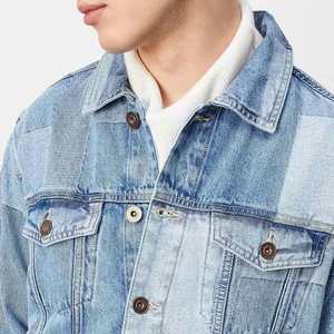 Hot Sale Fashion Classic Men's <b>Denim</b> <b>Jacket</b> 100% Cotton ODM Solid Pattern Hooded Vintage Autumn High Quality <b>Custom</b> Design - Product Image 4