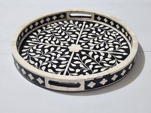 Handmade Standard Fabric Breakfast & <b>Dinnerware</b> Serving Tray for Home Restaurant Wedding Use Best Quality Modern Design - Product Image 3