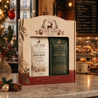 Coffret cadeau de Noël AT PACK avec boîte à café personnalisée et sachets de café – Emballage haut de gamme pour la promotion de la marque de torréfacteur