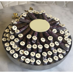 Bol à chocolat en métal argenté de la meilleure qualité écologique Bol de service à chocolat de table avantageux Bol à dessert - Product Image 1