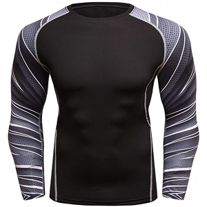 <b>Rashguard</b>/ <b>Rashguard</b> Mma Rash Guard Long Sleeves Digital Sublimation Printed Sportswear for Unisex with Customized logo - Product Image 2