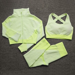 2025 Seamless Gym Fitness Sets <b>Women's</b> Athletic Clothing Sexy Workout Attire <b>Leggings</b> Sports Bra Active Wear 2 piece set <b>women</b> - Product Image 5