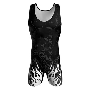 Fitness Dry-Fit Levantamiento de pesas Wrestling-Singlet Pantalones cortos de sublimación Wrestling Singlet Heavy Sublimated - Product Image 4