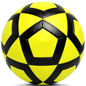 Balón de fútbol de cuero PU de alta calidad, tamaño 5, logotipo personalizado impreso, Partido de calidad con unión térmica - Product Image 1