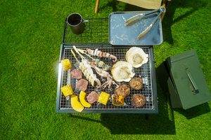Barbecue japonais grils de haute qualité fabriqués au Japon Barbecue au charbon de bois Dispositif de sécurité pour épuisement de l'oxygène Conception pliante Conception OEM - Product Image 4