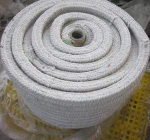 Corde en fibre de céramique Corde carrée ronde en fibre de céramique ignifuge pour l'étanchéité du four - Product Image 5