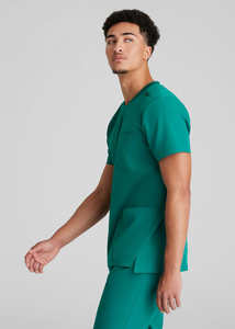 Tenues d'infirmière personnalisées en gros 2025, ensembles de blouses d'infirmière souples et extensibles pour hommes - Product Image 4