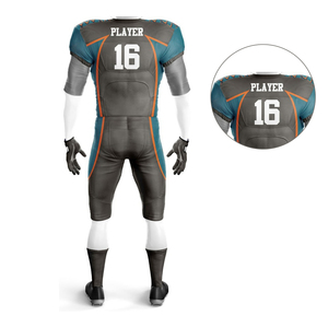 Maillot de football américain personnalisable en spandex respirant, uniforme de football américain avec design imprimé par sublimation, vêtements de football américain - Product Image 4