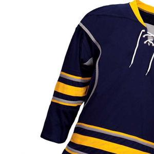 Nouveau Design 100% Polyester Tissu OEM Service Sublimation Maillot De Hockey Sur Glace Haute Qualité Respirant Séchage Rapide Personnalisable Unisexe - Product Image 3