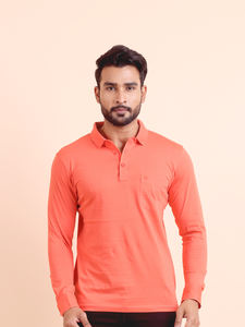 Polo de golf para hombre de alta calidad al por mayor logotipo personalizable pieza completa sublimación impresión manga larga - Product Image 2