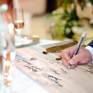 Libro de firmas de tela para boda - Product Image 1